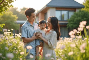 family at garden 04